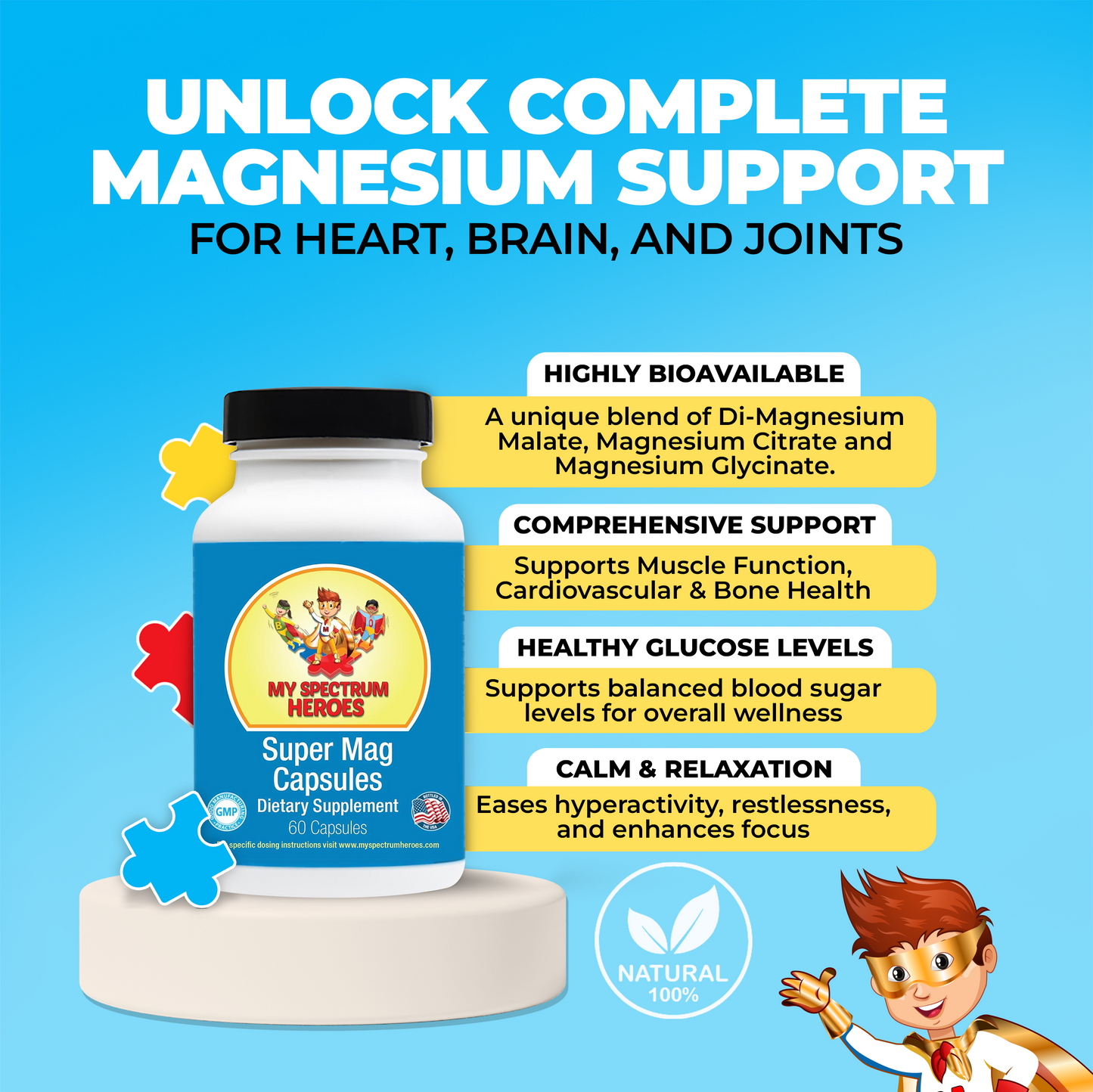 Super Mag Capsules – Magnesium Supplement for Daily Wellness