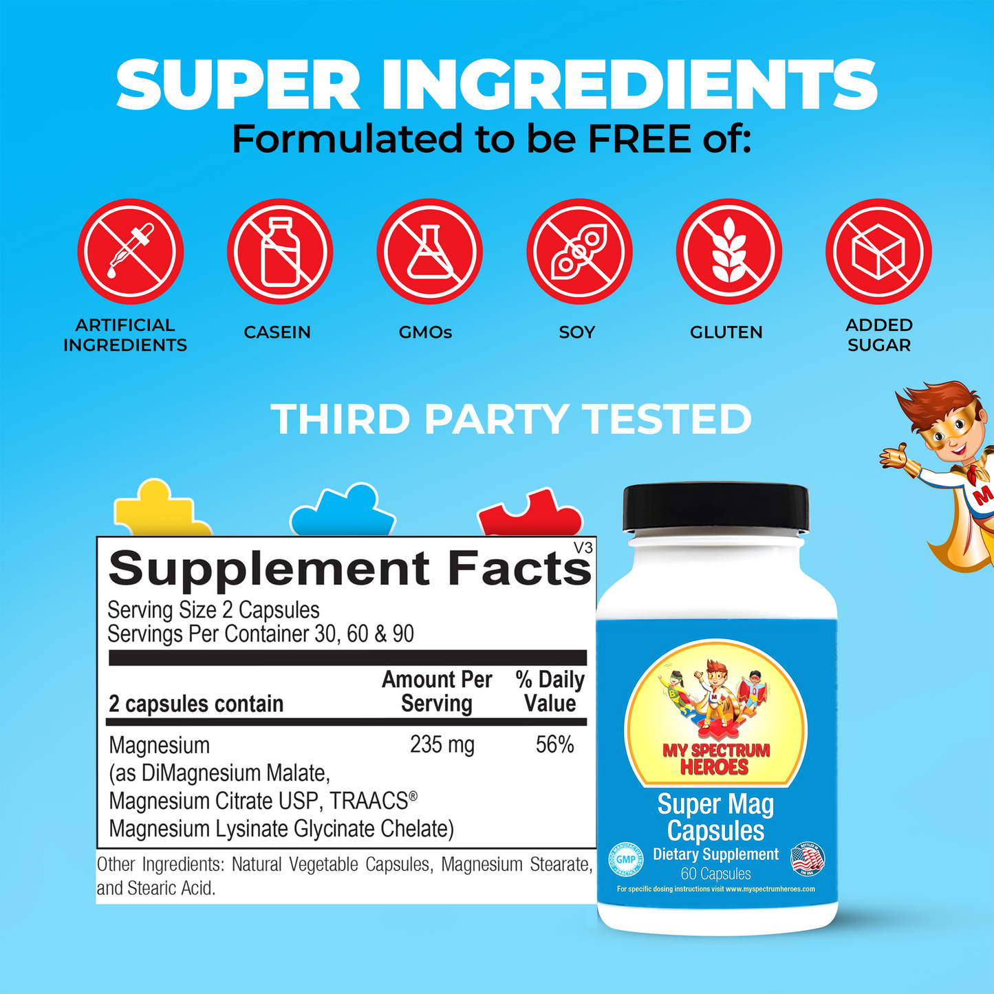 Super Mag Capsules – Magnesium Supplement for Daily Wellness