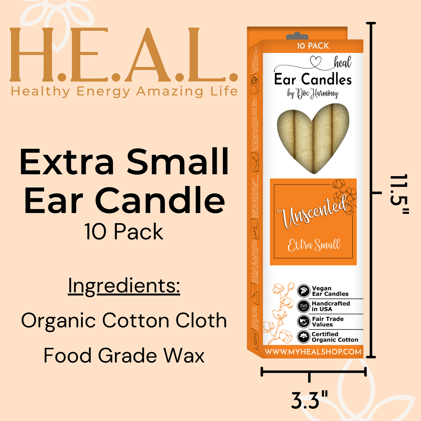 Extra Small Ear Candles by Doc Harmony