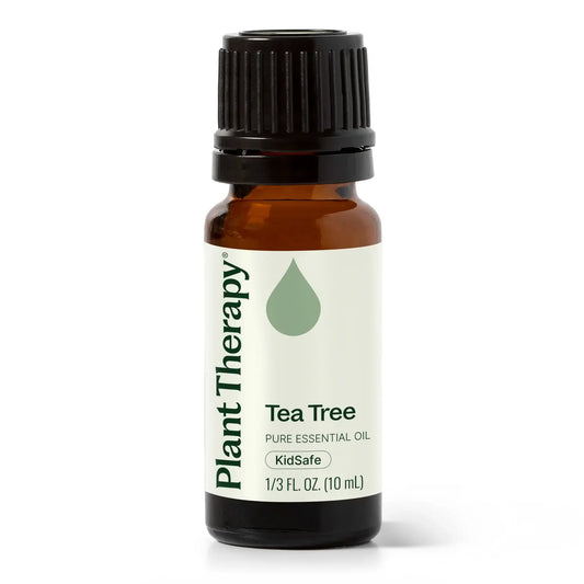 Plant Therapy tea tree essential oil 10mL for blemishes, skin irritation, DIY cleaning and immune support