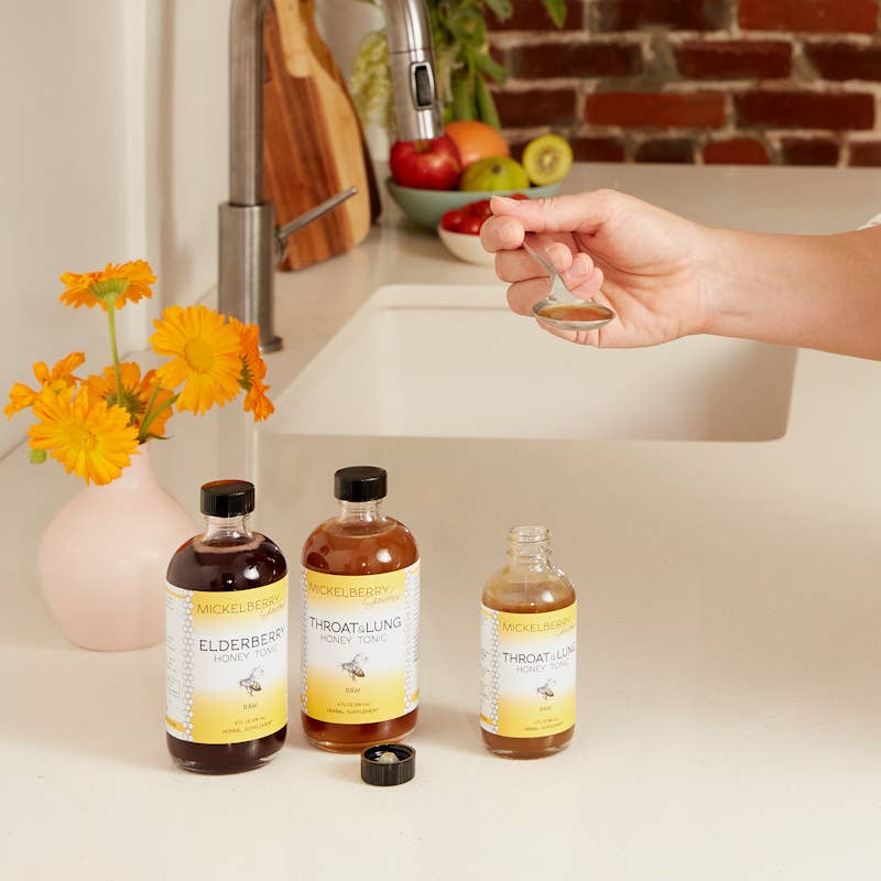 Mickelberry Gardens - Throat and Lung Honey Tonic — nourish your sore throat