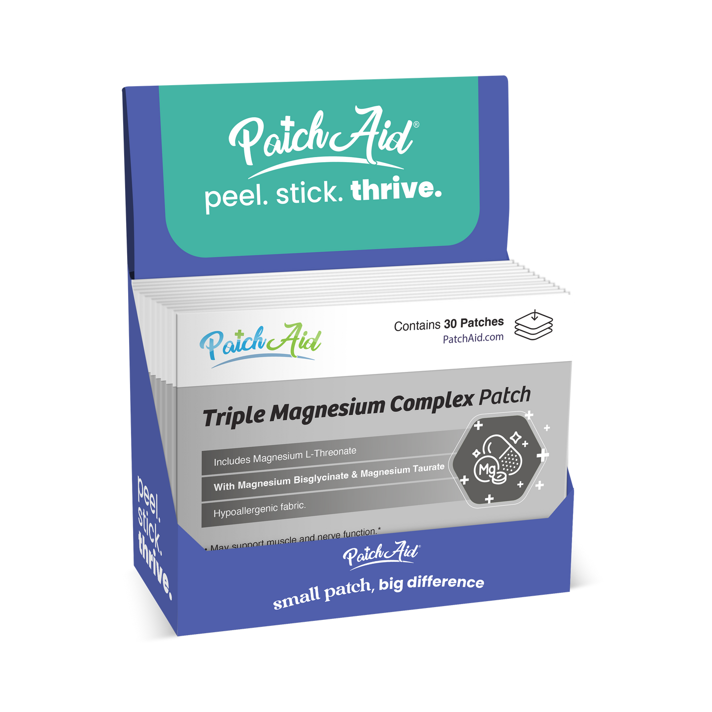 PatchAid - Triple Magnesium Complex Patch - Relaxation & Muscle Support