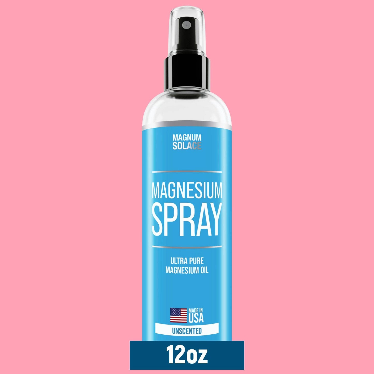 Magnum Solace - Magnesium Oil Spray for Restless Legs, Sleep, Muscle Relief