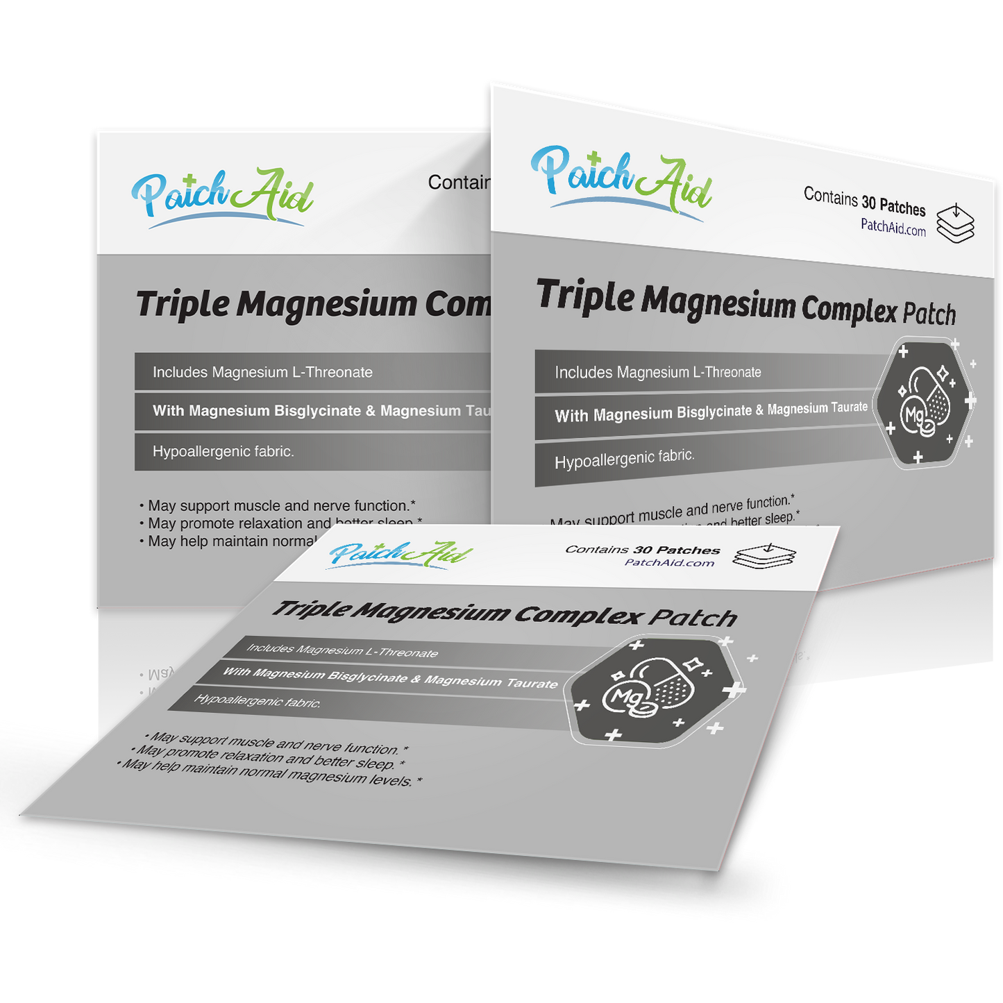 PatchAid - Triple Magnesium Complex Patch - Relaxation & Muscle Support