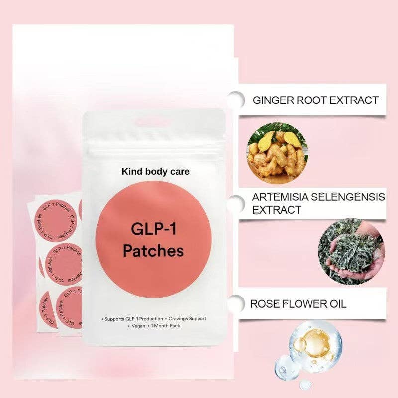 HARMONIFY - GLP-1 Patches with L-Glutamine, Berberine, Chromium - 30 Patches