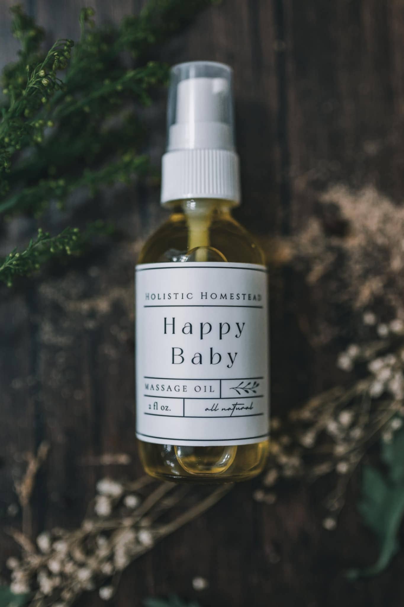 Happy Baby Massage Oil Holistic Homestead