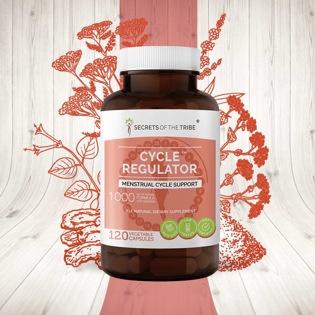 Secrets Of The Tribe - Cycle Regulator Capsules. Menstrual Cycle Support