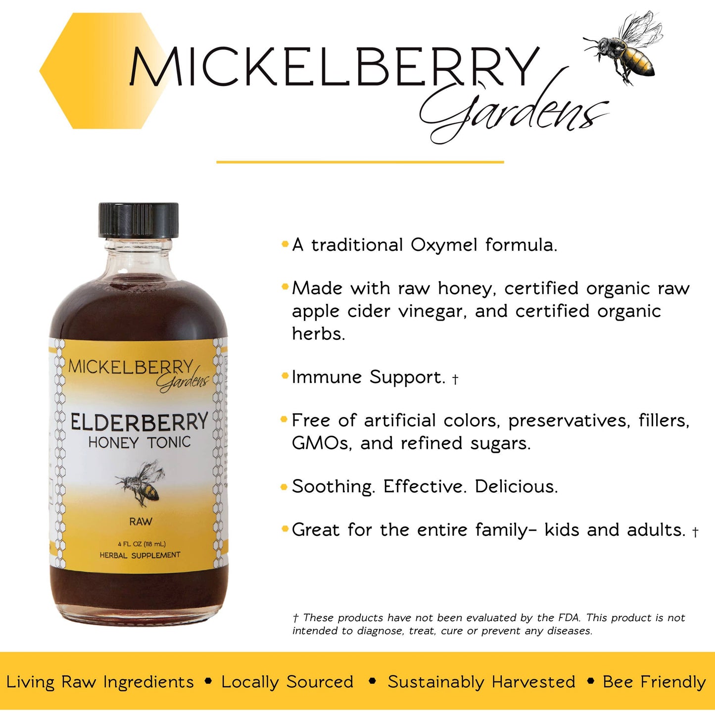 Mickelberry Gardens - Elderberry Honey Tonic