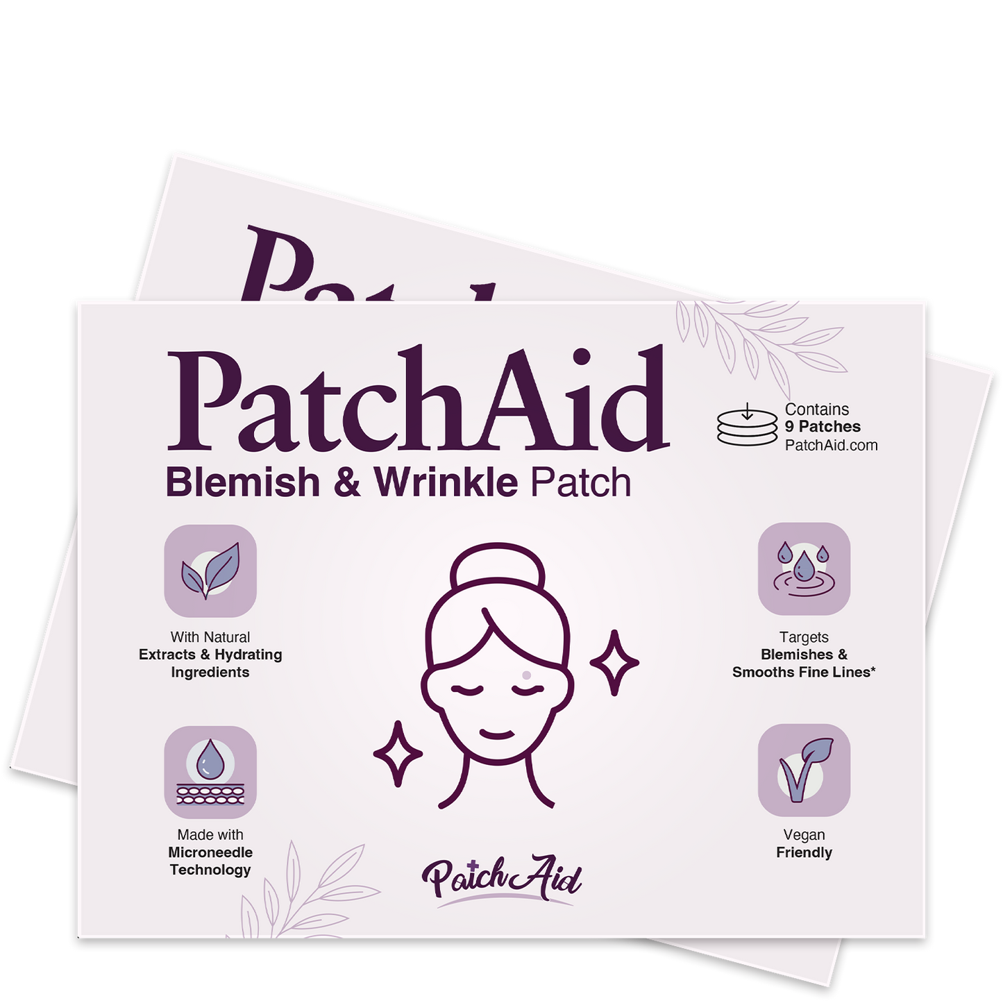 PatchAid blemish and wrinkle microneedle patch for targeted acne and anti-aging skin care"