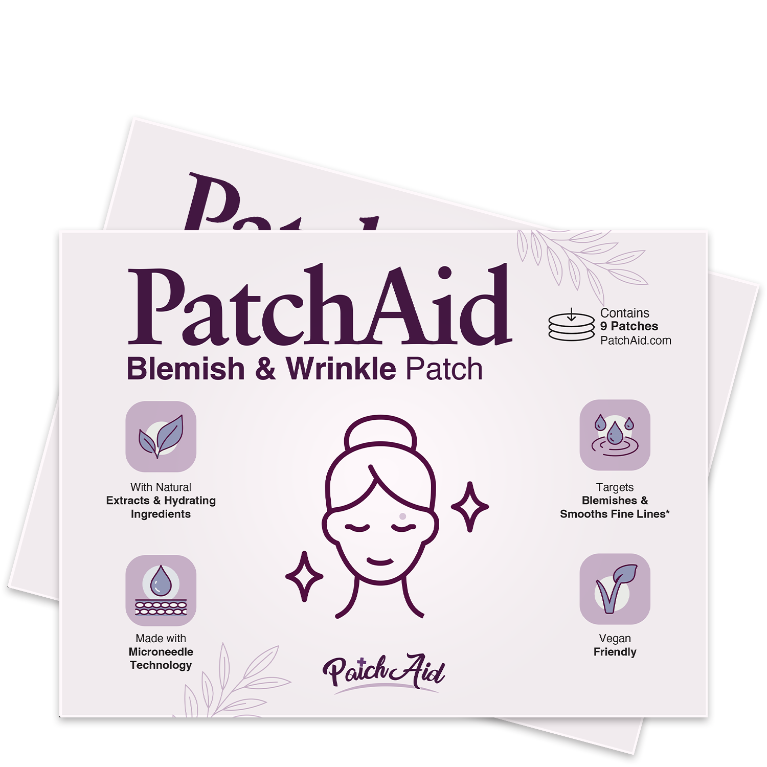 PatchAid blemish and wrinkle microneedle patch for targeted acne and anti-aging skin care"