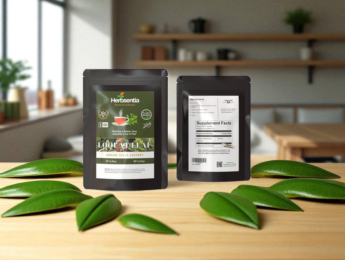Succus - Loquat Leaf Tea - Natural Support for Respiratory Health