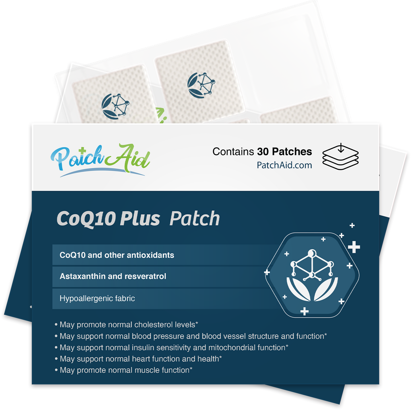 PatchAid - CoQ10 Plus Patch - Heart Health & Energy Support