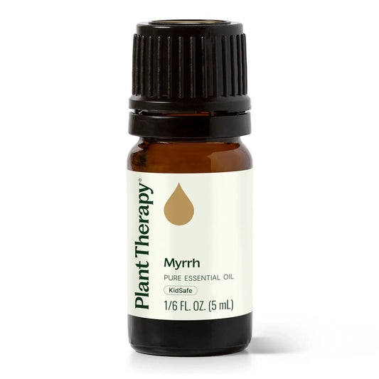 Plant Therapy myrrh essential oil 5mL for meditation, grounding, emotional balance and skin support