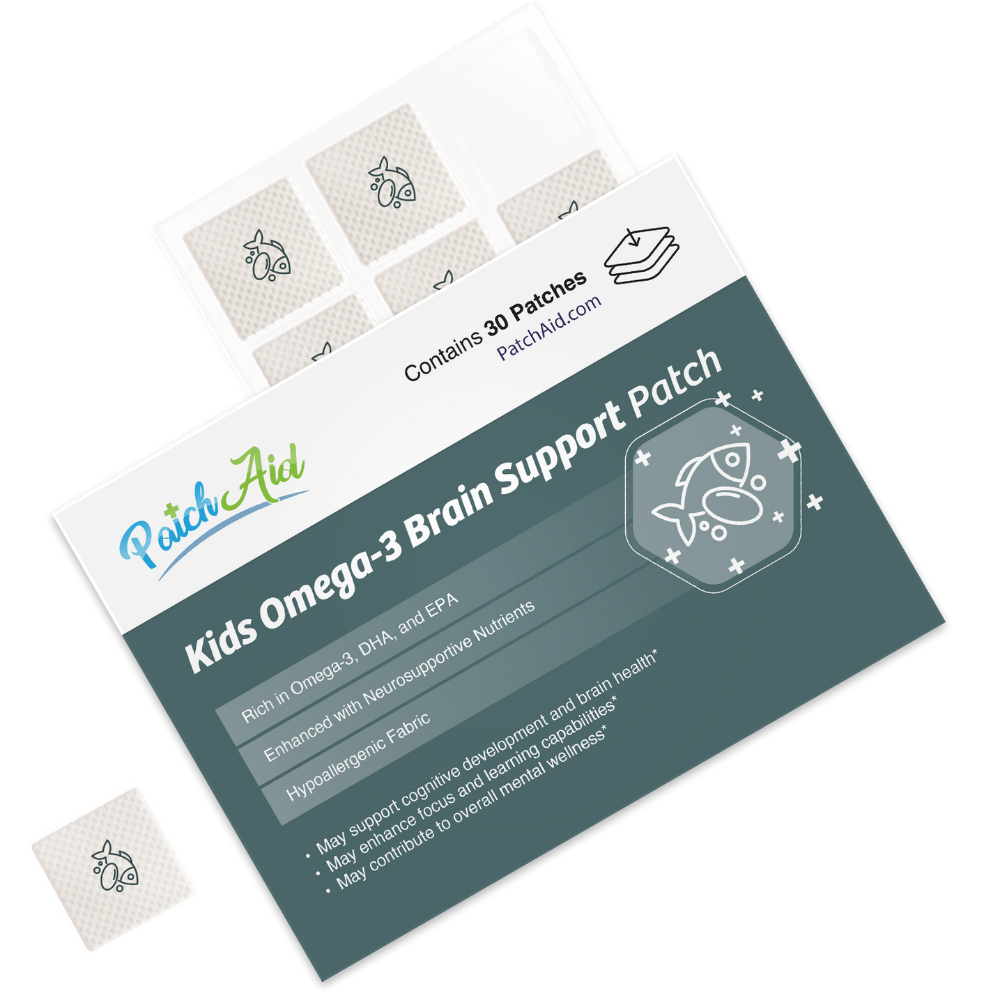Kids Omega-3 Patch - Antioxidant & Botanical Brain Booster