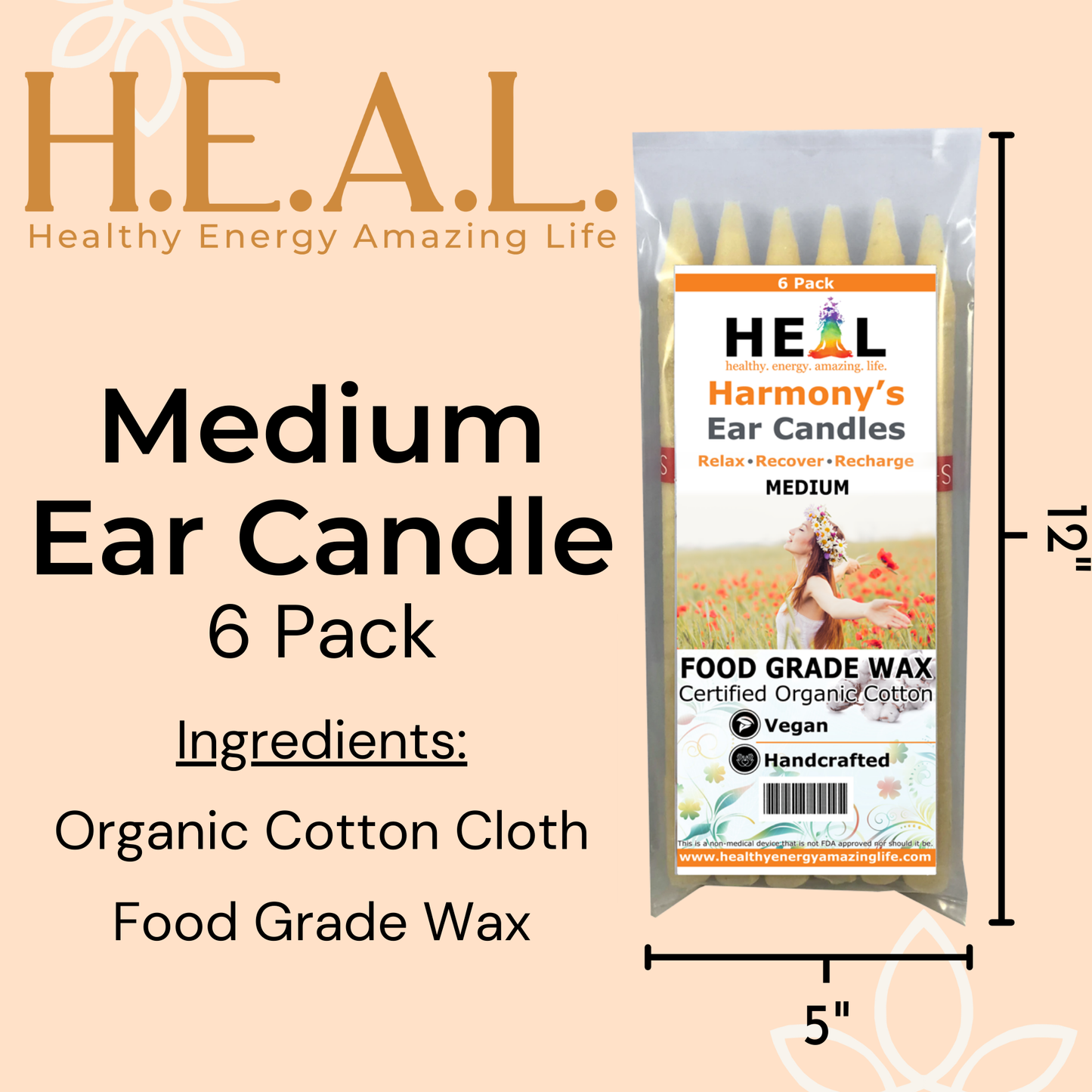 Medium Ear Candles by Doc Harmony