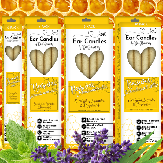 Eucalyptus, Lavender & Peppermint Beeswax Ear Cand