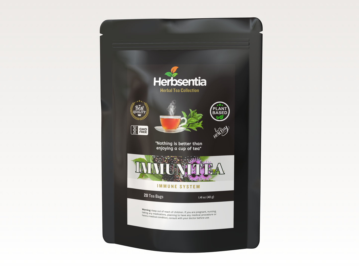 Succus - Immunity Tea - Organic Elderberry and Echinacea