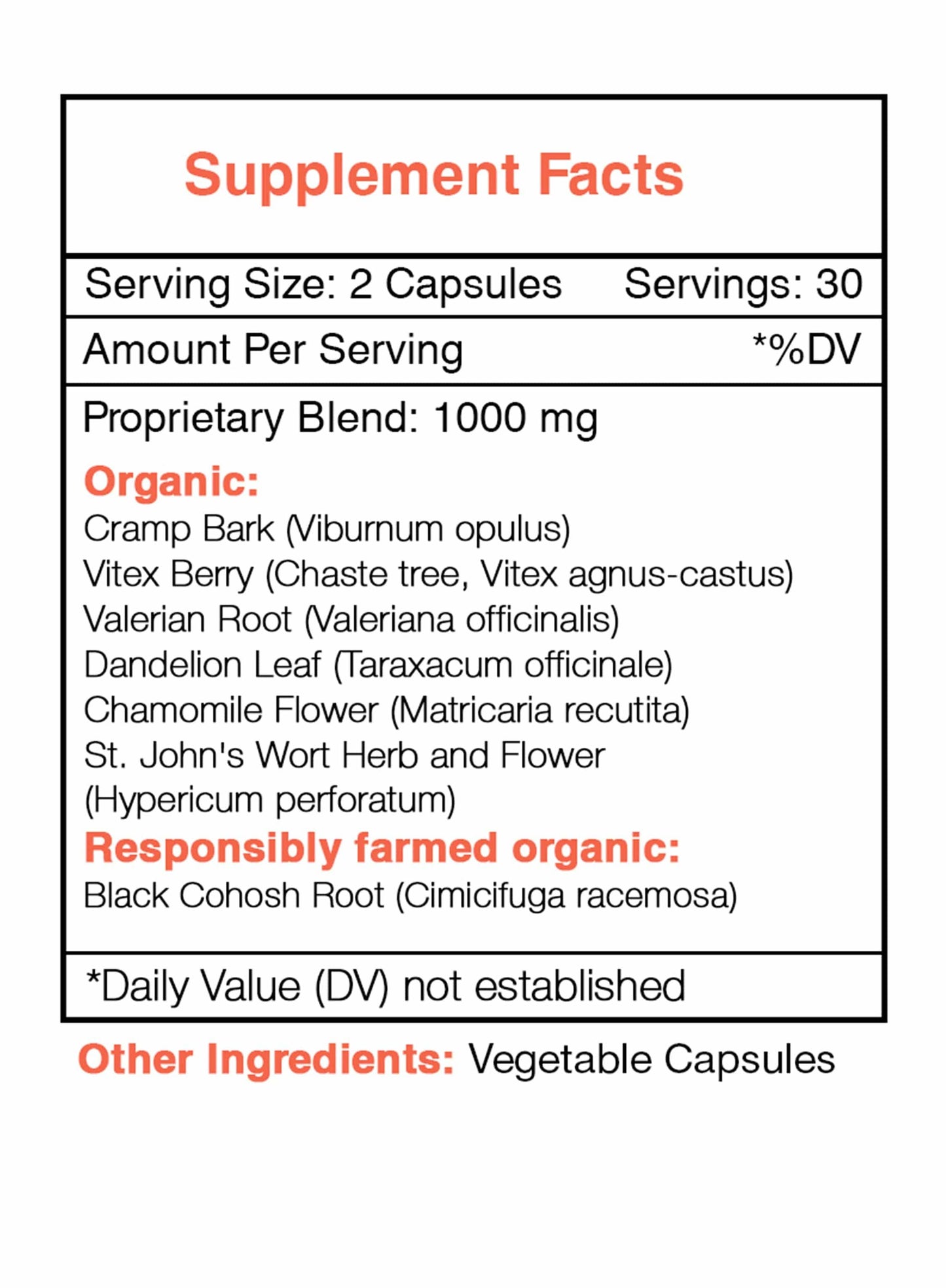 Secrets Of The Tribe - PMS Secret Capsules. Hormonal Imbalance Support