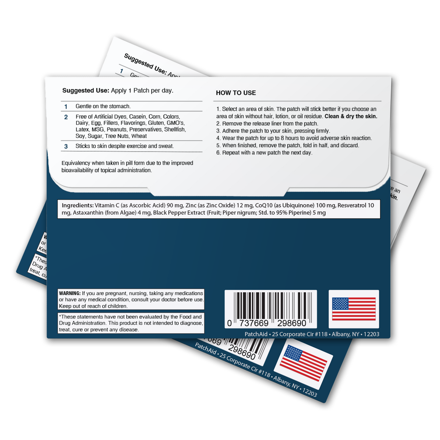 PatchAid - CoQ10 Plus Patch - Heart Health & Energy Support