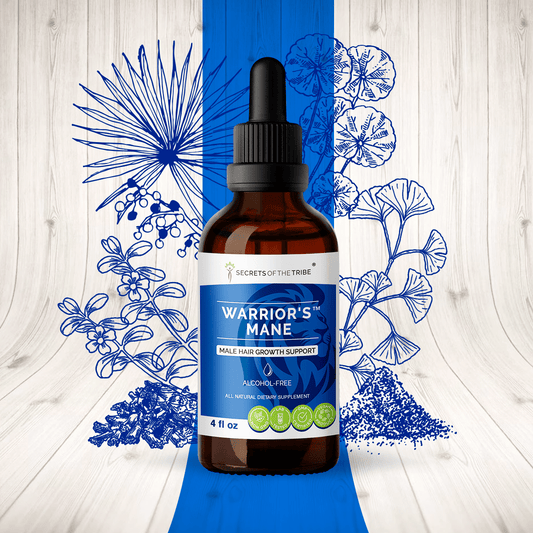 Secrets Of The Tribe - Warrior's Mane. Male Hair Growth Support