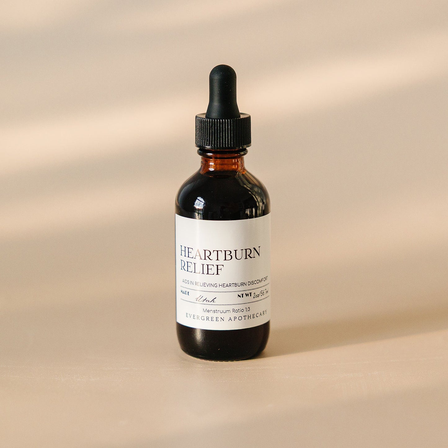 Heartburn Relief, Herbal Tincture, Alcohol Free